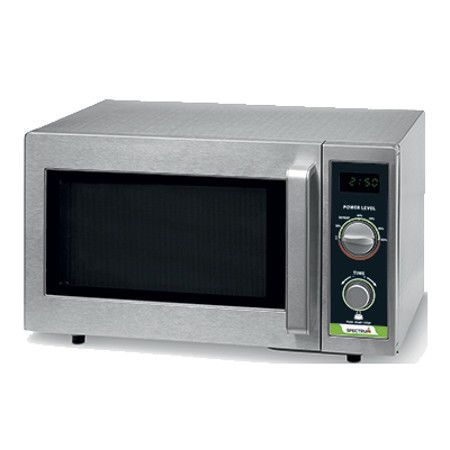 Winco emw-1000sd, 1,000w dial spectrum commercial microwave, stainless steel for sale