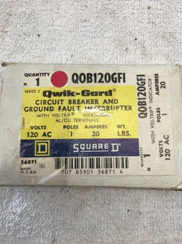 ***New In Box Square D QOB120GFI*** New Old Stock Free Shipping