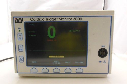 Ivy Biomedical Cardiac Trigger Monitor 3000 EKG / ECG No Cable(REF@28)