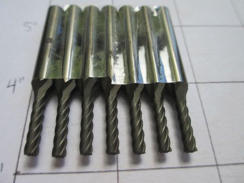 7 USA Carbide Deburring Burrs 1/8&#034; x 9/16&#034; x 2&#034; x 1/4&#034; SA Cylinder Aluminum Cut