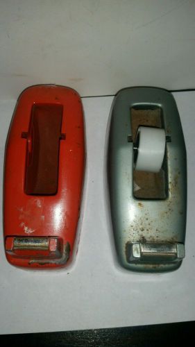 2-Vintage Heavy Duty Industrial Desk Tape Dispenser