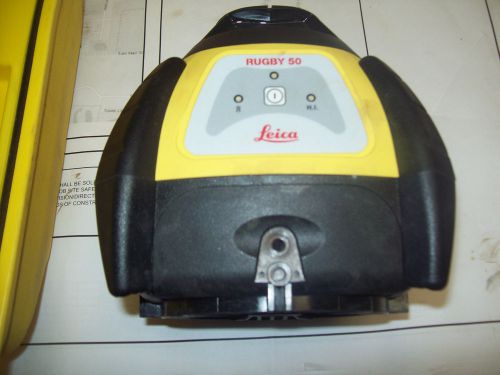 Leica Rugby 50 Rotating Laser Level with Case for Parts or Repair