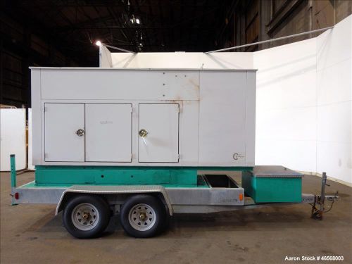 Used- cummins onan 125 kw standby portable / trailered diesel generator set, mod for sale