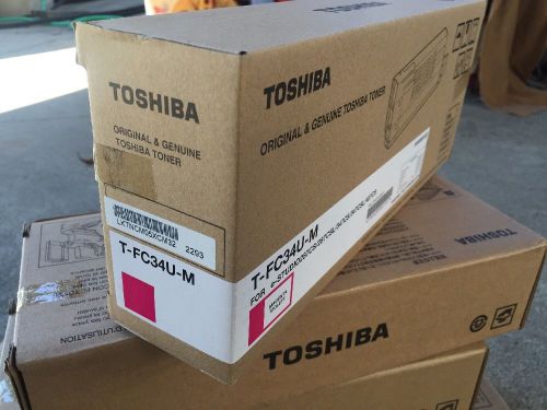 Toshiba Original &amp; Genuine Toner T-FC34U-M Magenta