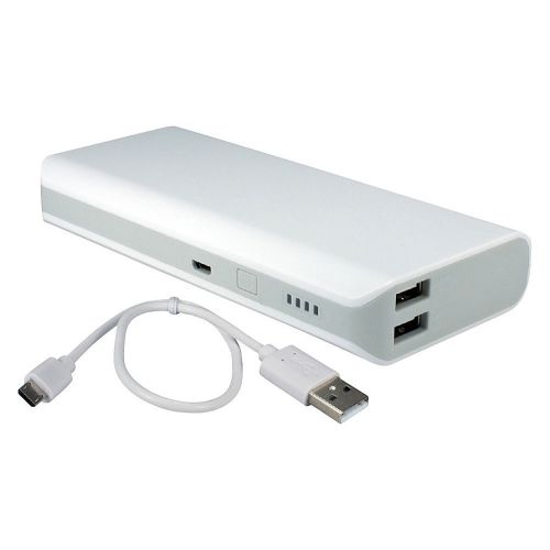 QVS 6000mAh Dual USB 2.1Amp Battery Power Bank Kit for Electronic NEW
