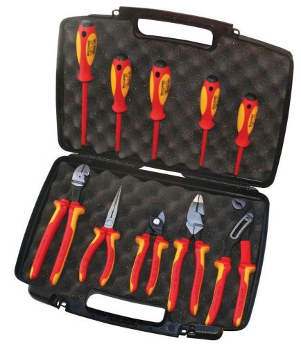 1000v high leverage industrial insulated pliers cutter screwdriver 10-pieces set for sale