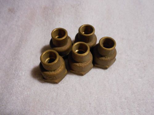 5 pcs. copper 3/8 x 1/2 female adapter - reducing - 3/8 sweat x 1/2 fip - new-a1 for sale
