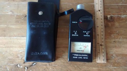 Vintage radioshack sound pressure level meter (spl) cat. #33-2050 with case for sale