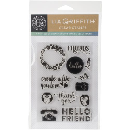 &#034;Hero Arts Clear Stamps By Lia 4&#034;&#034;X6&#034;&#034;-Friends&#034;