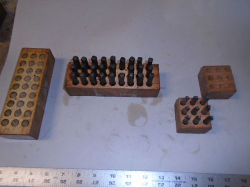 MACHINIST TOOLS LATHE MILL Machinist Lot Steel Letter and Number Stamps  Punches
