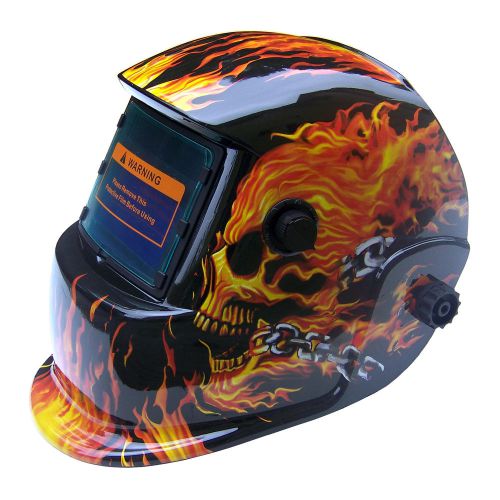 New solar auto darkening welding helmet ansi certified (flame) for sale