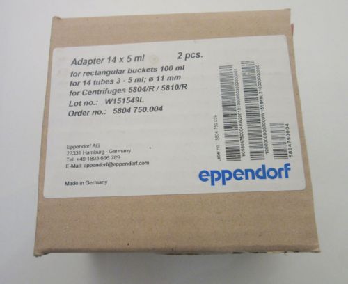 Eppendorf 14 x 1.2 - 5ml Adapters, Cat. # 022637509