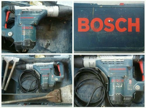 BOSCHHAMMER ROTARY DRILL W/ BITS &amp; Case - FOR PARTS OR REPAIR - DRILL WORKS