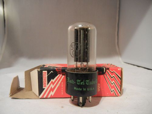 New Vintage Balanced!!! RAD TEL 5Y3/GT Vacuum Tube NIB Tested NOS