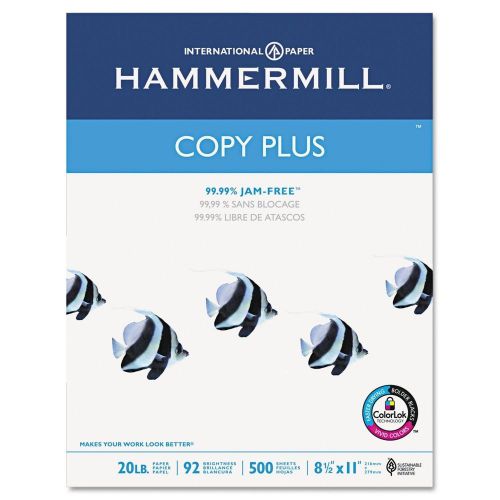 Hammermill Copy Plus Multipurpose Inkjet &amp; Laser Paper, 8 1/2&#034; x 11&#034; Letter, ...