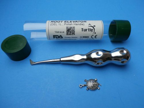 Turtle-root elevator del 1l,polish handle (german)dental instrument. ref tr-3719 for sale