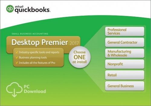 New QuickBooks Premier 2017 1-User (New User) Download!!