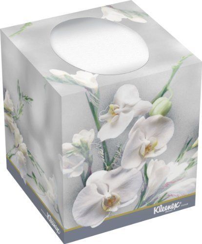 Kimberly-Clark Kleenex 21269 Boutique Facial Tissue with Floral Box, 5&#034; Height x