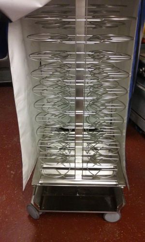 MOBILE PLATE RACK W/Rational 6004.1012 Insulated Cover Hood
