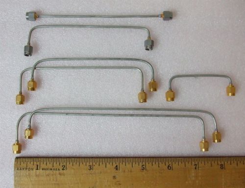 Quantity 7 Pieces  -  RF Microwave Hardline - SMA Male to SMA Male Jumpers