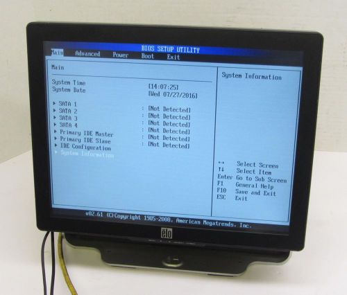ELO Touchsystems ESY15D1 15&#034; Screen POS Terminal 2.2GHz 1GB NO HDD 61119