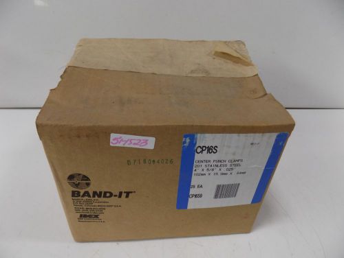 Band-it center punch clamps 4&#034; x 5/8&#034; x .025&#034; lot of 25  cp16s nib for sale