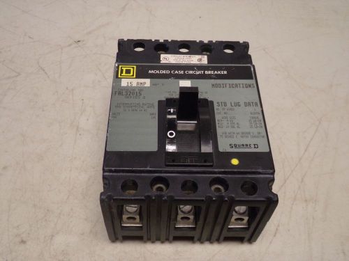 Square d fal32015 15 amp 240 vac 250 vdc 3 pole circuit breaker fal fal32 for sale