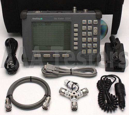 Anritsu sitemaster s331c cable &amp; antenna analyzer site master s331 for sale
