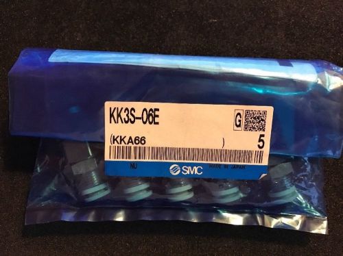 Lots of 5 SMC KK3S-06E s coupler w/one touch fitting