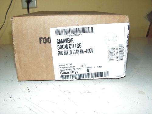 Cambro 30CWCH135CT Camwear Food Pan Lid, Plastic, 12.77&#034; X 6.9&#034;, Clear ~ 6 PK