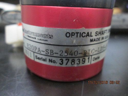 Disc instrument optical shaft encoder