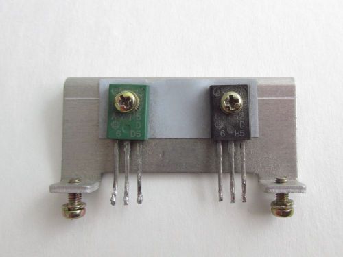 2SA715 and 2SC1162 Transistor pair on heatsink with Screws Tested Working