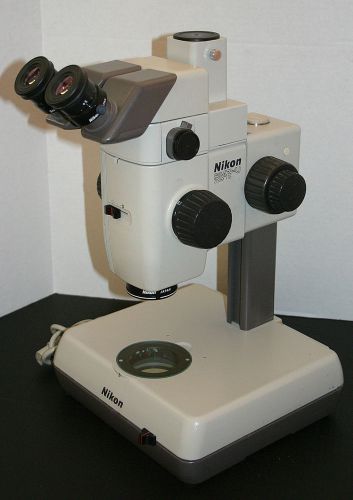 Nikon smz-u stereozoom microscope brightfield/darkfield desktop stand nice for sale