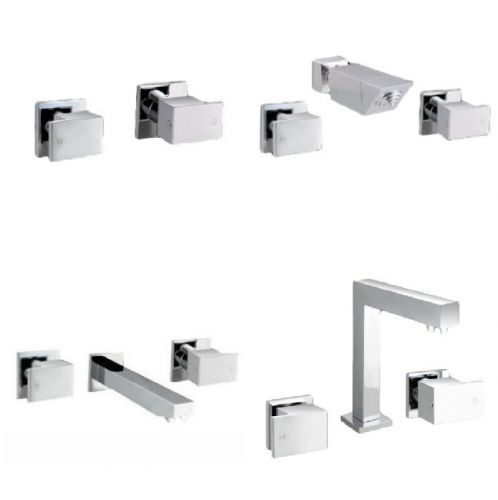 Messina tapware - square basin, bath, shower and wall taps sets for sale