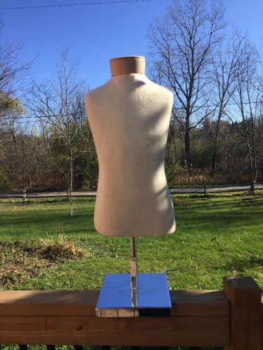 CLOTHING MANNEQUIN . ~ small TORSO ~  On Chrome STAND