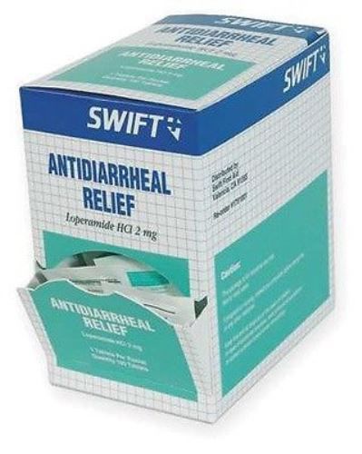 Swift First Aid Anti-Diarrhea Relief Tablet (100 Packs Per Box)