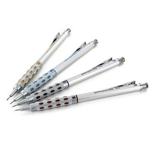 Pentel Graph Gear 1000 Automatic Draughting Pencil, 0.3 mm, 0.5 mm, 0.7 mm, 0.9
