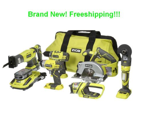 Ryobi P884 ONE+ 18-Volt Lithium-Ion Ultimate Combo Kit 6-Tool New