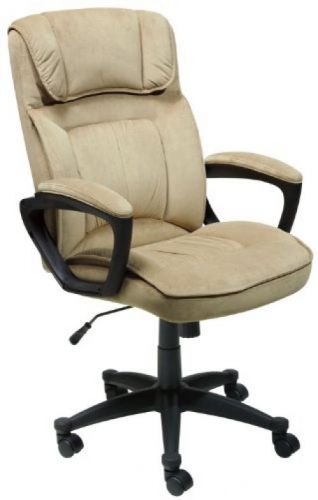 Serta executive office chair, microfiber, light beige, 43670 for sale