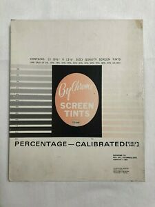 Vintage Bychrome Screen Tints, Box of 12,              133 Line, 5% - 90% values