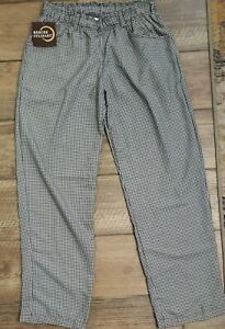 mercer culinary Houndstooth Pants Size Medium NWT Chef Pants