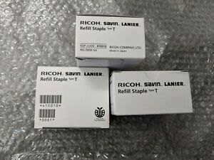 3 X Genuine RICOH. SAVIN. LANIER. Staple Refill (Type T) EDP CODE: 415010 NEW