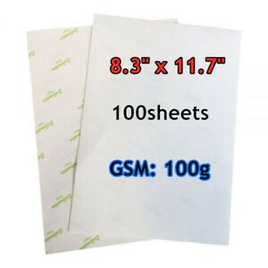 8.3&#034; x 11.7&#034; 100sheets A4 Instant Dye Sublimation Paper 100g