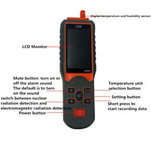 Electromagnetic Geiger Counter Nuclear Radiation Detector EMF Meter For TV Phone