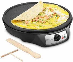 Electric Crepe Maker, iSiLER Nonstick Electric Pancakes Maker Griddle, NEW