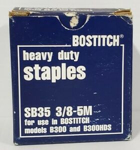 Bostitch Heavy-Duty Premium Staples 3/8&#034; Leg Length 1 Box 077914009245 1-319BS