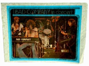 VTG 70s Deadstock T shirt Iron On Heat Transfer Bad Company In Concert Tour Live
