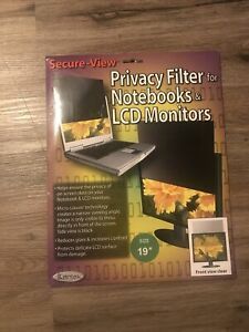 Kantek SVL190 Secure-View Blackout Privacy Filters for 19&#034; LCD Monitors New