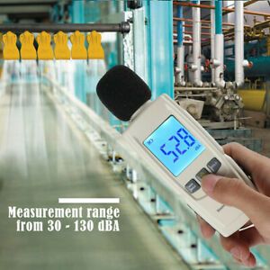 Sound Level Meter Digital LCD Display Noise Tester Measurement 30-130DB Decibel