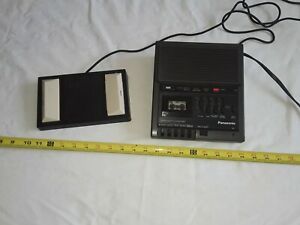 Panasonic RR-930 Microcassette Transcriber / Recorder w/Foot Pedal, tested works